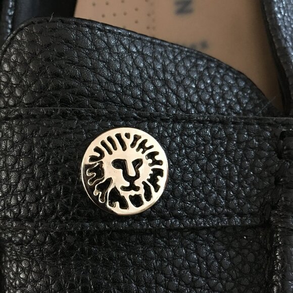 Women's Anne Klein Loafers Shoes Size 8 Black Pebbled Vegan Leather Loafers - Picture 5 of 6